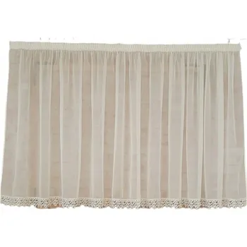 Záclona HOTOVÁ ZÁCLONA 400X120, ROVNÁ, ECRU, KRAJKA 8CM ANGLICKÁ