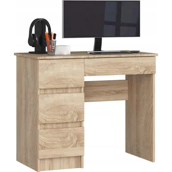 Psací stůl Obdélníkový psací stůl Akord 90 x 50 x 77 cm dub sonoma