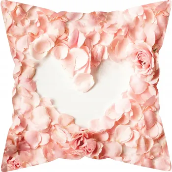 Polštář DEKORATIVNÍ POVLAK NA POLŠTÁŘ VALENTÝN ŽENY 40x40 JASIEK POLŠTÁŘ DÁREK