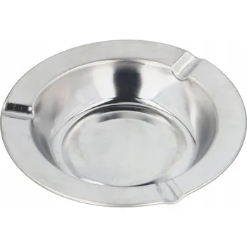Popelník POPELNÍK OCELOVÝ PLECH INOX POPELNÍK 11cm