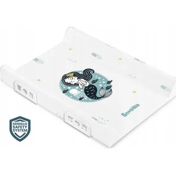 Přebalování PEVNÁ PŘEBALOVACÍ PODLOŽKA SAFETY SYSTEM 70 CM - SIRÉNA MODRÁ