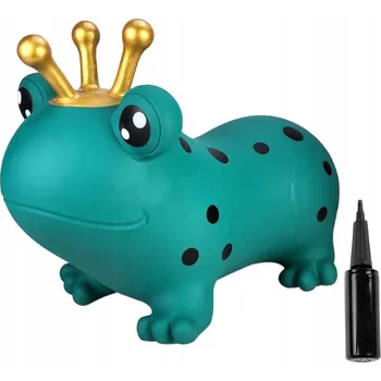 Hopsadlo Skákací gumový hopsadlo pro děti s pumpičkou k prvním narozeninám - Žába zelená