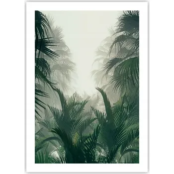 Obraz Plakát bez rámu do obývacího pokoje ložnice 50x70 džungle moderní módní obraz
