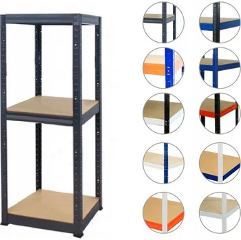 Dílenský regál Kovový regál skladový garážový HELIOS premium 106x30x30 cm, 3 police