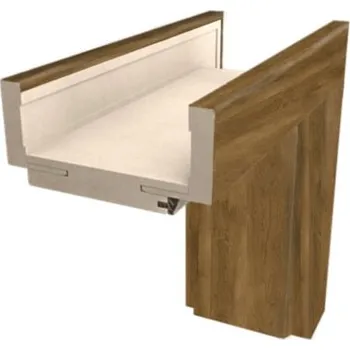 Zárubeň Obložková zárubeň Naturel 80 cm pro tloušťku stěny 24-26 cm levá O9DPL80L