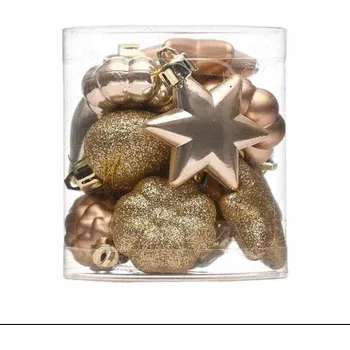 Vánoční dekorace SADA NEROZBITNÝCH VÁNOČNÍCH OZDOB 12 KS VÁNOČNÍ BAŇKY NA STROMEČEK
