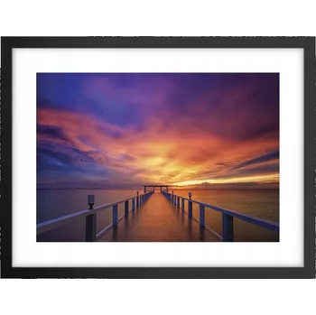 Obraz Obraz plakát v černém rámu do obýváku 40x30 krajina foto na zeď