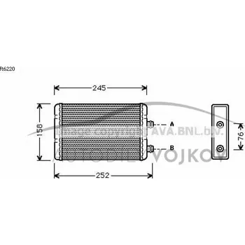 Radiátor topení , typ MAGNETI MARELLI Fiat Idea