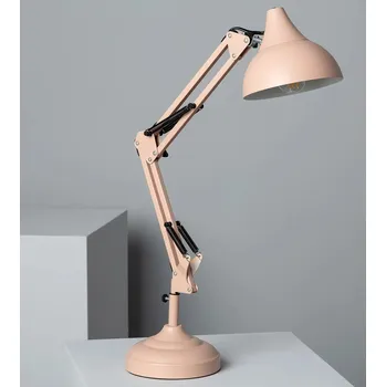 Lampička Stolní lampička FLEXO kovová pastelově růžová