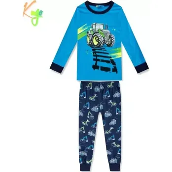 Chlapecké pyžamo Dětské pažamo KUGO MP1299Q modré/tm.modré vel.98