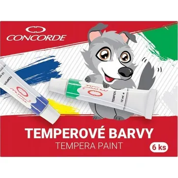 Vodová barva Temperové barvy Concorde 6 ks x 12 ml