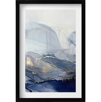 Obraz Obraz v černém rámu na zeď do obýváku kuchyně Abstrakce 40x60 cm