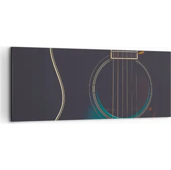 Obraz Obraz na plátně do obýváku ložnice 120x50 kytara foto obrazy na zeď