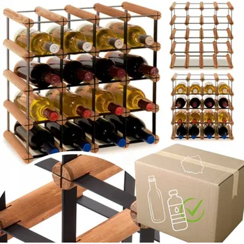 Stojan na víno Stojan na víno RW-8 4x4 regál olejovaný na 16 lahví