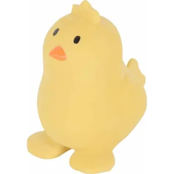 TIKIRI kousátko a chrastítko z přírodní gumy Farm Kuřátko