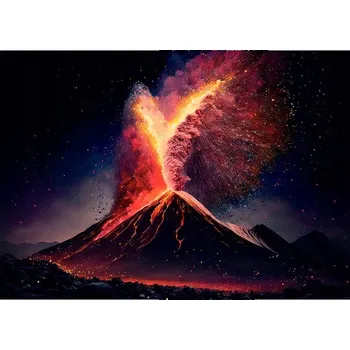 Obraz Obraz plakát do obýváku ložnice 40x30 sopka foto na zeď bez rámu