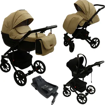Kočárek KAREX KOČÁREK VALLERO LEN 4V1 HLUBOKÝ SPORTOVNÍ AUTOSEDAČKA COSMO+ISOFIX)