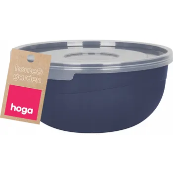 KUCHYŇSKÁ PLASTOVÁ MISKA S VÍKEM NA POTRAVINY 0,7L 14CM GRANÁTOVÁ