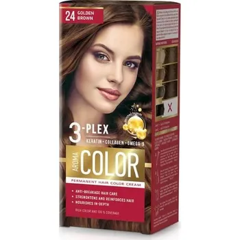 Barva na vlasy Farba na vlasy - zlatohnedá č. 24 Aroma Color hnedá