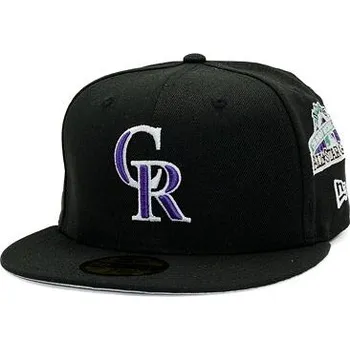 Kšiltovka Kšiltovka New Era - MLB Image Drop - All Over Print 59FIFTY - Colorado Rockies - Black velikosti fitted caps 8 (63.5 cm)