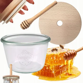 Zavařovací Sklenice zavařovací sklenice s odměrkou WECK 370ml dávkovač medu W5 eco