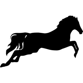 Obraz Samolepka na stěnu Drukant Kůň 80x50 cm černá