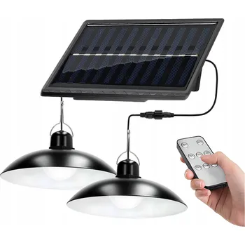 Venkovní osvětlení Solární lampa 2x0,5W venkovní osvětlení studená bílá DVA KRYTY