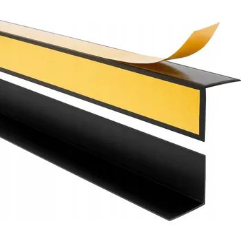 Obraz Rohovník PVC tvrdý, lepený z vnější strany, černý, 20x10 mm, 100 cm