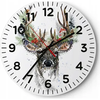 Hodiny Kuchyňské nástěnné hodiny 30x30 Abstrakce Moderní skleněné hodiny Tiché