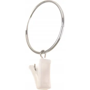 Uchycení záclony a závěsu 100 žabek s klipsy na záclony závěsy garnýže plast kov bílé 09 žabky