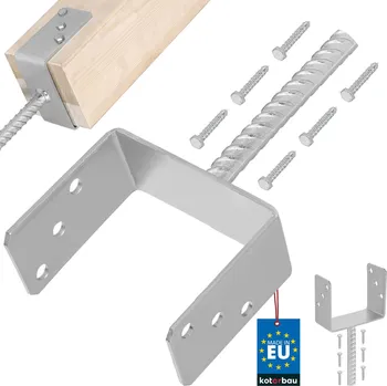 Příslušenství pro plot Základna sloupu s u-tyčí pro zapuštění 140 mm - 140 mm