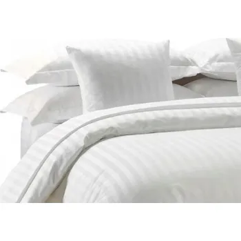 Povlečení Hotelové povlečení damašek 140x200 cm + 1x 50x70 cm, zip, proužky 4 mm