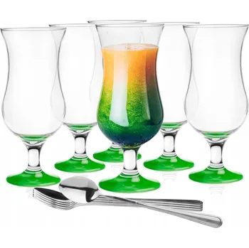Sklenice Sada 6 Ks koktejlových Skleničky a lžiček GLASMARK , 420ml