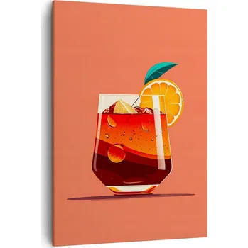 Obraz Obraz na plátně do obýváku ložnice 50x70 koktejl obrazy na zeď canvas