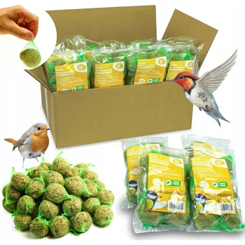 Krmivo pro ptáka LOJOVÉ KOULE PRO PTÁKY KRMIVO SE SLUNEČNICÍ SEMÍNKA SADA KARTON