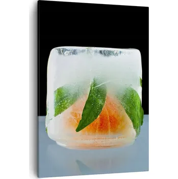 Obraz Obraz na plátně do obýváku ložnice 50x70 kostka ledu obrazy na zeď