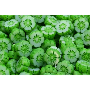 Korálek Ploškované korálky květ 10 mm č. 213