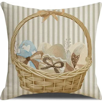 Povlak na dekorativní polštářek Povlak na polštář, vánoční, jarní, boho motiv, 45x45 cm