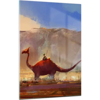 Obraz Skleněný obraz do obýváku ložnice 50x70 abstrakce foto obrazy na zeď