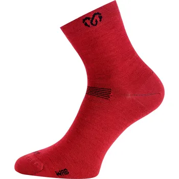 Pánské ponožky WAB tenké ponožky obsahující Merino vlnu a Akryl - Červená 306 / (42-45) L / Červená