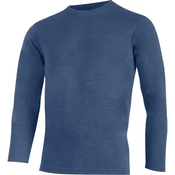 Pánská mikina ANDRES pánská merino mikina/svetr - Modrá 5252 / M / Modrá