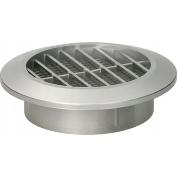 Větrací mřížka Větrací mřížka kulatá fi 60 mm se síťkou - Barva saténově stříbrná - stříbrný satén \ 60 mm