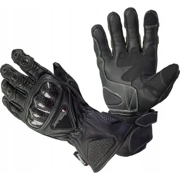 Moto rukavice Rukavice moto CAP kožené dlouhé černé S