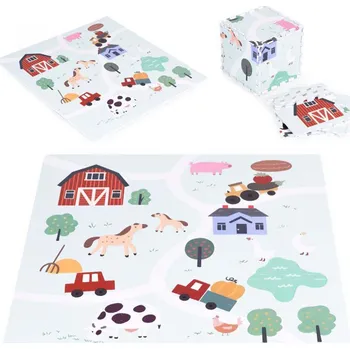 Velká Pěnové Puzzle Podložka pro děti 21 ks Farma EVA pěna