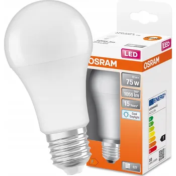 Žárovka LED žárovka E27 A75 10W = 75W 1055lm 6500K OSRAM