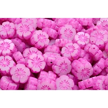 Korálek Ploškované korálky květ 10 mm č. 210