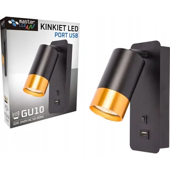 Nástěnné svítidlo Nástěnné svítidlo Masterled černé, žluté GU10 35 W