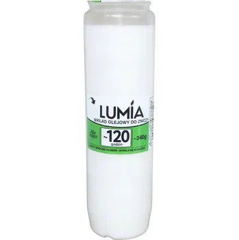 Svíčka Olejová náplň do hřbitovních svíček Bispol 19 cm, výdrž až 120 hodin