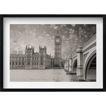 Obraz Dekorativní nástěnný obraz do obýváku kuchyně Londýn Anglie Big Ben 70x50 cm