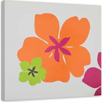 Obraz OBRAZ NA PLÁTNĚ Květiny Barevné 30x30
